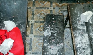 বরগুনায় ফের ধসে পড়ল স্কুলের ছাদের একাংশ