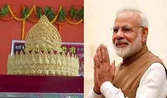 মোদির জন্মদিনে ১.২৫ কেজি ওজনের স্বর্ণের মুকুট!