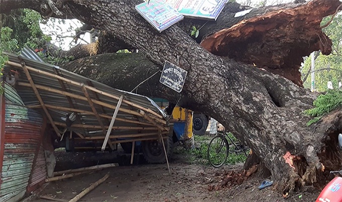 ‘৫ মিনিটের টর্নেডোয়’ লণ্ডভণ্ড চুয়াডাঙ্গা