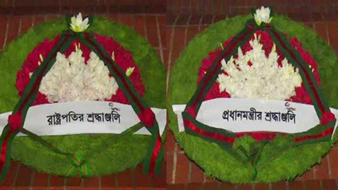 টুঙ্গিপাড়ায় বঙ্গবন্ধুর সমাধিতে রাষ্ট্রপতি ও প্রধানমন্ত্রীর শ্রদ্ধা