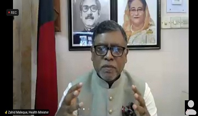 করোনা নিয়ন্ত্রণের বাইরে যাওয়ার আশঙ্কা স্বাস্থ্যমন্ত্রীর