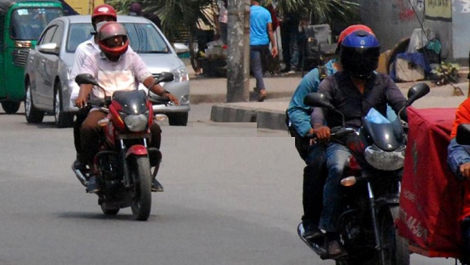 মোটরসাইকেলে যাত্রী পরিবহনে নিষেধাজ্ঞা