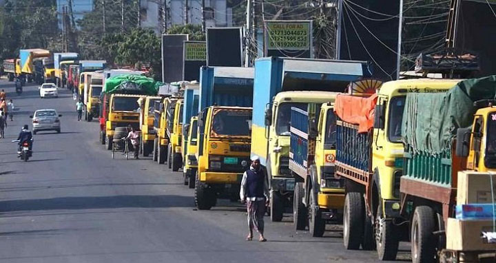 পণ্যবাহী যানবাহনের ধর্মঘট স্থগিত