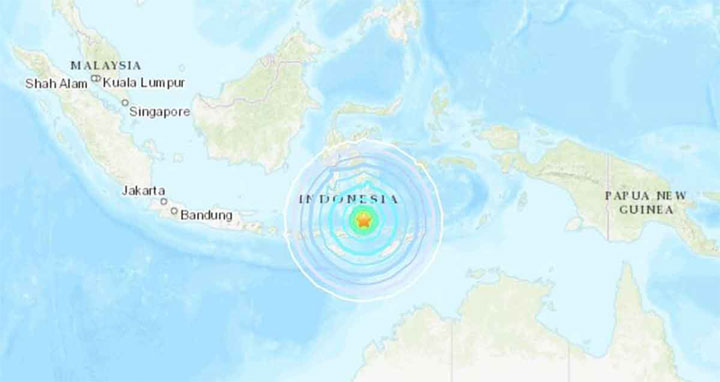 ইন্দোনেশিয়ায় ৭.৬ মাত্রার ভূমিকম্প, সুনামি সতর্কতা