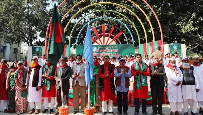 বিজয়ের ৫০ বছর পূর্তিতে খেলাঘর ঢাকা মহানগর উত্তরের শিশু-কিশোর উৎসব