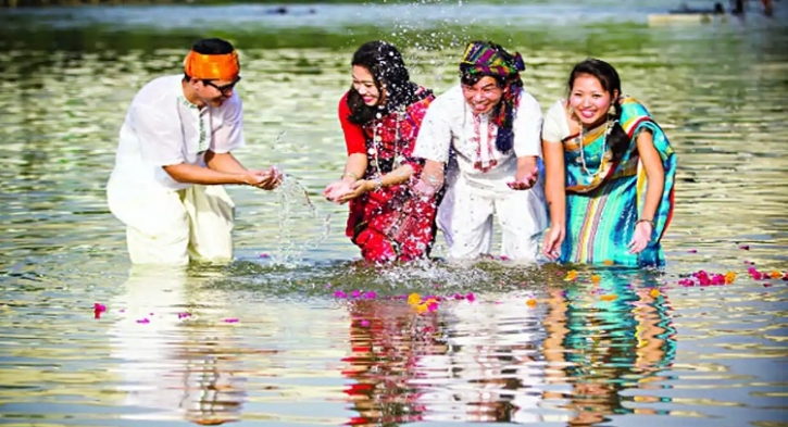 পাহাড়ের পাড়া-মহল্লায় বর্ষবরণ উৎসব ‘বৈসাবি’ শুরু