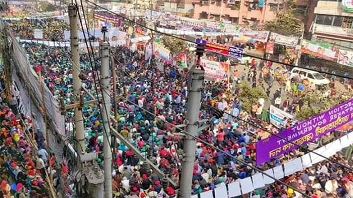 বিএনপির  গণ-অবস্থান : ফকিরাপুল থেকে নাইটিঙ্গেল পর্যন্ত রাস্তা বন্ধ 