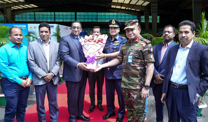 ওয়ালটন হেডকোয়ার্টার পরিদর্শনে ১৭ দেশের মিলিটারি প্রতিনিধি