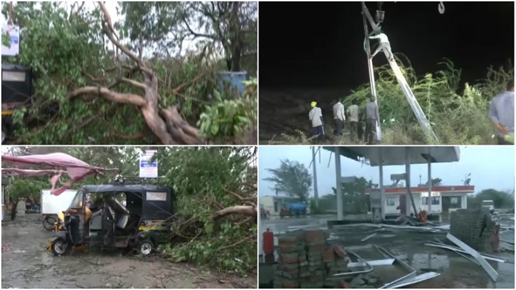 ঘূর্ণিঝড়  বিপর্যয়ের  আঘাতে  বিদ্যুৎহীন  গুজরাটের  এক হাজার গ্রাম