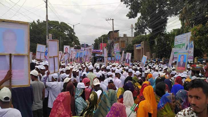 মিছিলের নগরী রংপুর, ভরে গেছে জনসভাস্থল