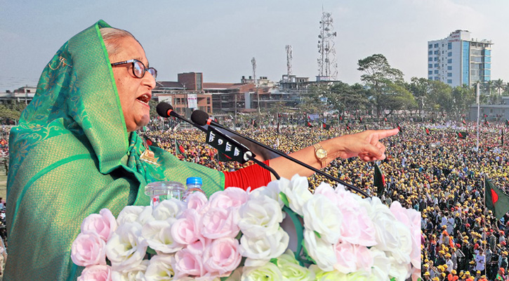 বিএনপির বাংলাদেশে রাজনীতি করার কোনো অধিকার নেই: প্রধানমন্ত্রী 
 