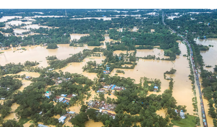 বন্যা: ফেনীর দুই উপজেলায় কমতে শুরু করেছে পানি