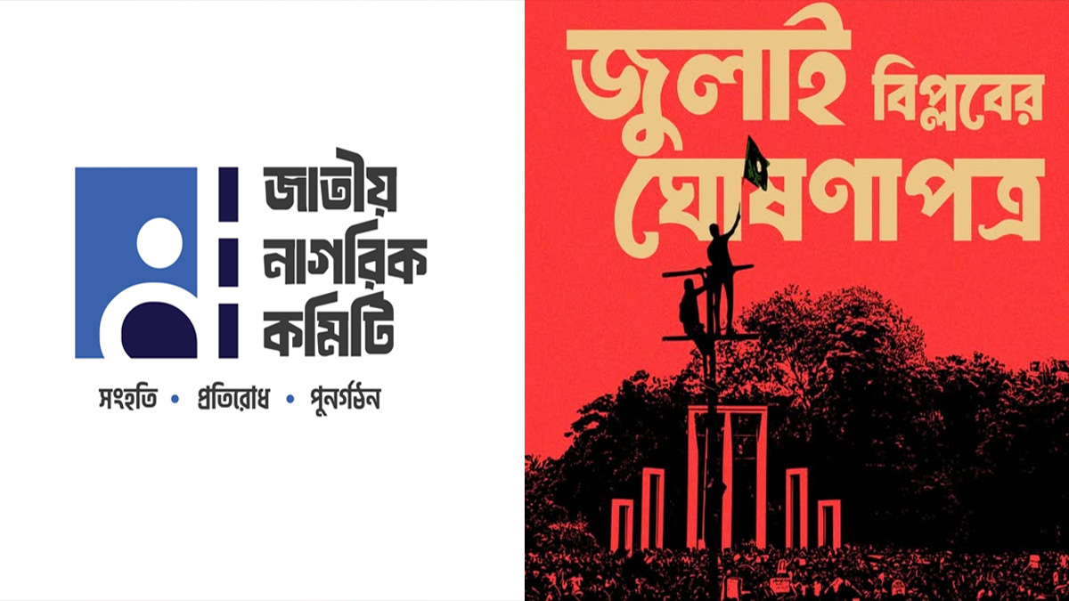 ৩১ ডিসেম্বর ‘জুলাই বিপ্লবের ঘোষণাপত্র’ প্রকাশ হবে: জাতীয় নাগরিক কমিটি