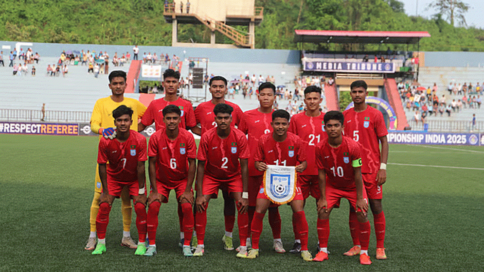 ভারতের মাঠে প্রথমার্ধে এগিয় থেকেও জয় পায়নি যুবারা