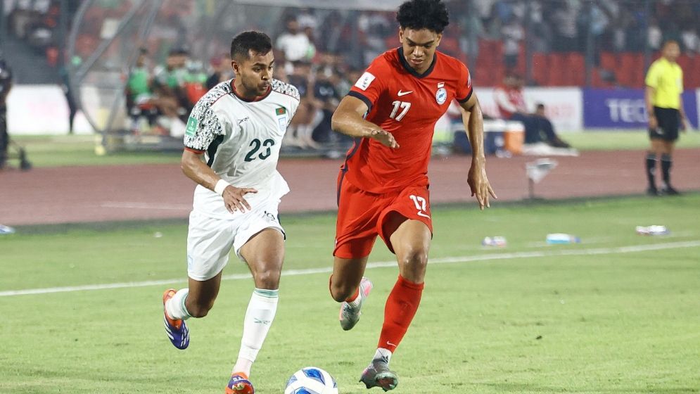 সিঙ্গাপুরের ঘাম ঝরিয়েও হার বাংলাদেশের