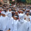 কাফনের কাপড় বেঁধে কারিগরি শিক্ষার্থীদের গণমিছিল