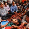 কুয়েটে শিক্ষা উপদেষ্টা, কথা বলছেন শিক্ষার্থীদের সঙ্গে