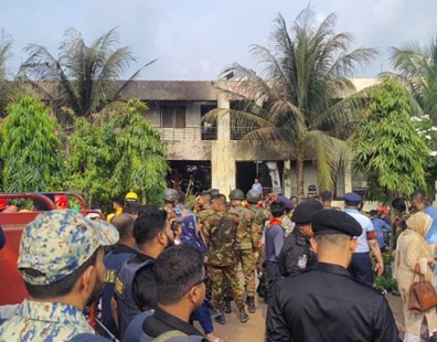 উত্তরায় বিমান বিধ্বস্ত: শেষ হলো উদ্ধার অভিযান