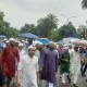 বৃষ্টি উপেক্ষা করে মানিক মিয়া এভিনিউয়ে জনতার ঢল